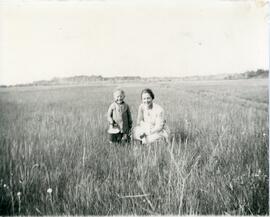 Boy and Woman In Wheatfield