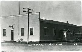 First Town Hall in Biggar, Saskatchewan
