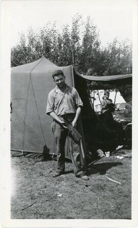 J. Mooney at Ranger Camp, Lizard Lake, Saskatchewan