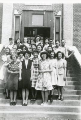 The Grade Twelve Class of 1946-47 in Biggar, Saskatchewan