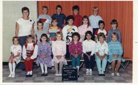The Woodrow Lloyd School Fourth Grade Class of 1986-87 in Biggar, Saskatchewan