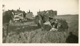 Threshing on John Holst's Farm Near Biggar, Saskatchewan