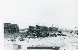 Train Wreckage in Reford, Sask.