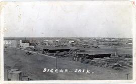 Aerial view of Biggar, Saskatchewan