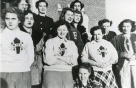 The Girls High School Basketball Team in Biggar, Saskatchewan