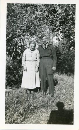 Emma and George Lee in Biggar, Saskatchewan