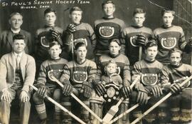 St. Paul's Senior Hockey Team in Biggar, Saskatchewan