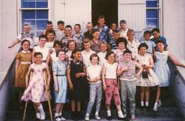 The Grade Five Class of 1960-61 in Biggar, Saskatchewan
