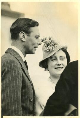 King George VI and Queen Elizabeth in Biggar, Saskatchewan