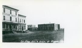 The Corner of First Avenue and Main Street in Biggar, Saskatchewan
