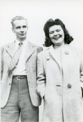 Bill Brownlee and Lois Bowles in Biggar, Saskatchewan
