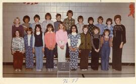 The Biggar Elementary School Fourth Grade Class of 1976-77