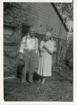 "Mr. & Mrs. R.B" Dunn" in Biggar, Saskatchewan