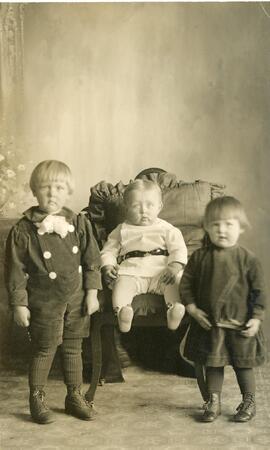 Three Children in Biggar, SK
