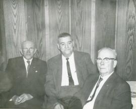 Art Skinner, Bob Blaikie, and Tom Robson in Biggar, Saskatchewan
