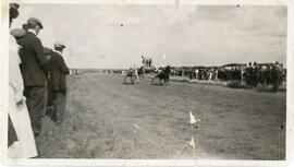 Horse Race in Biggar, Saskatchewan