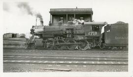 Canadian National Steam Engine #2718 in Biggar, Saskatchewan