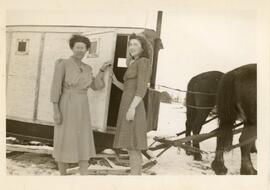 Toots Niven and Mary Smith Meyers Near Biggar, Saskatchewan
