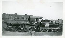 Canadian National Train Engine #7025 in Saskatoon, Saskatchewan