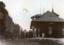 The Canadian National Train Station in Ava, Saskatchewan