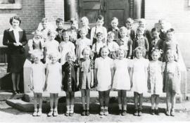 The Grade One Class of 1945 in Biggar, Saskatchewan