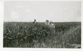 Dr. and Mrs. Shaw In A Field Near Biggar, SK