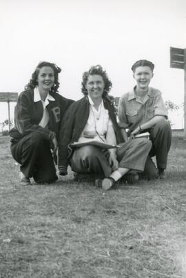 Shirley Renee, Rita Witt, and Vivienne McKay in Biggar, Saskatchewan