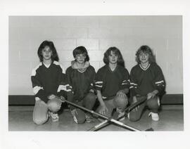 St. Gabriel's School Girls Curling Team in Biggar, Saskatchewan