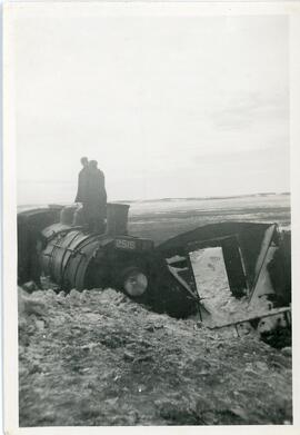Train Wreck Near Biggar, Saskatchewan