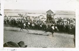 A Horse Race at the Fairgrounds in Biggar, SK