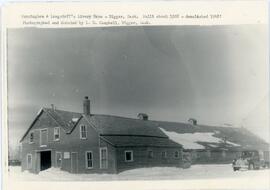 Cunningham and Langstaff's Livery Barn, Biggar, Saskatchewan