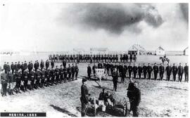 North-West Mounted Police (NWMP) troops during inspection