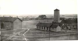 Birds'-Eye view of the North-West Mounted Police (NWMP) yard