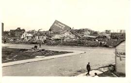 Destroyed Winnipeg Elevator Company buildings after cyclone