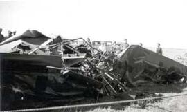 Wreckage of R.J. Groome's airplane