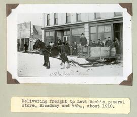 Delivering freight to Levi Beck's general store