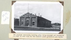 The original waterworks building after being enlarged and remodeled