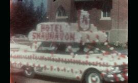 1965 Shaunavon parade, group at the lake
