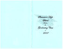 Program for 2007 Shaunavon High School Graduation