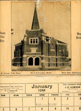 St. Andrew's United Church Calendar (1941)