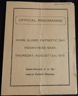 Official Programme - Home Guard Patriotic Day (Aug 12, 1915)