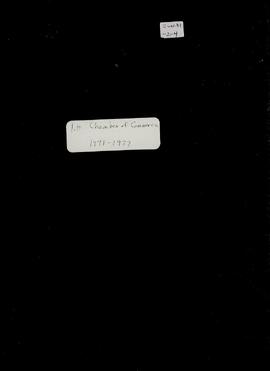Indian Head Chamber of Commerce Minute Book 1971 - 1977