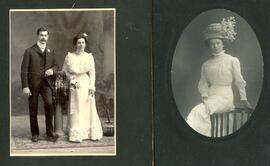 Unidentified individuals or groups in posed photos
