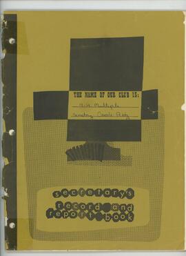 Indian Head 4H Club Secretary's Record Book 1972 - 1973