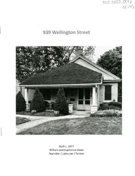 939 Wellington Street - London, Ontario - House built by William and Euphemia Dixon