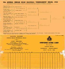 1955 Indian Head Baseball tournament card