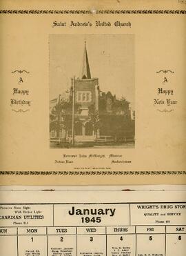 St. Andrew's United Church Calendar (1945)