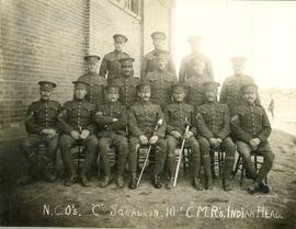 NCOs "C" Squadron. 10th CMRs. Indian Head