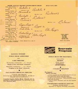 1952 Indian Head Baseball tournament card