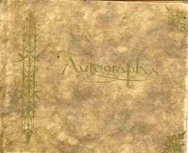 Autograph book belonging to Jean McCorkindale
